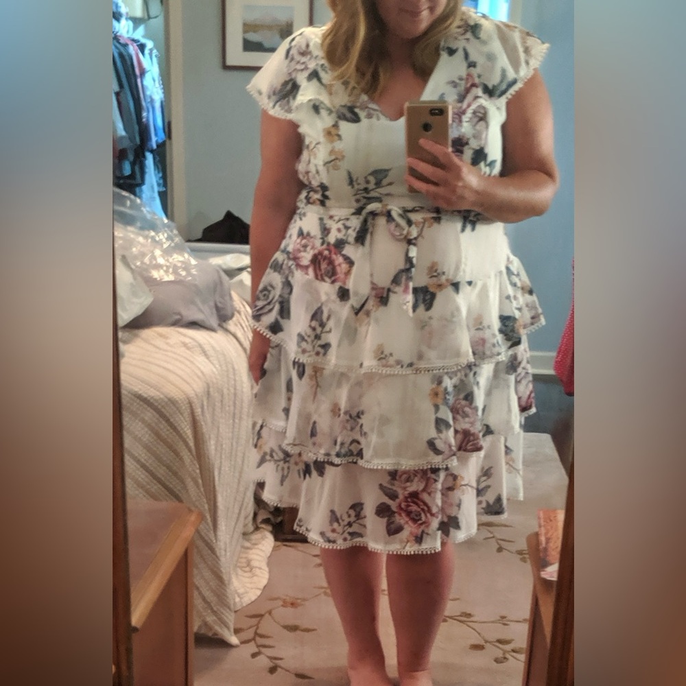 City Chic tiered plus size 22 dress